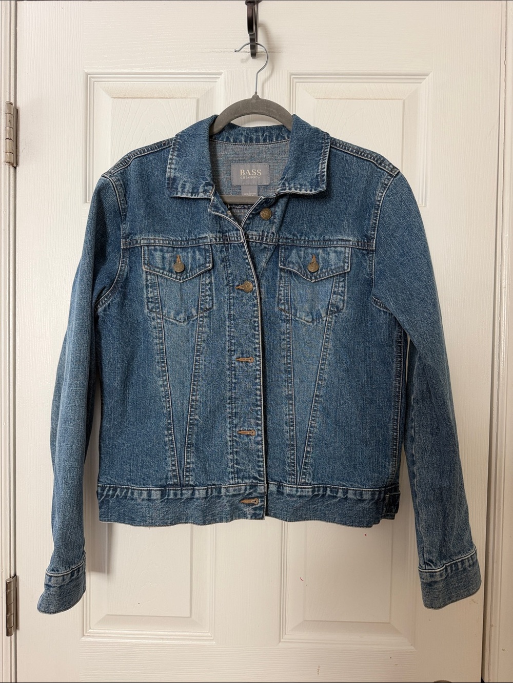 GH Bass denim jean jacket sz L